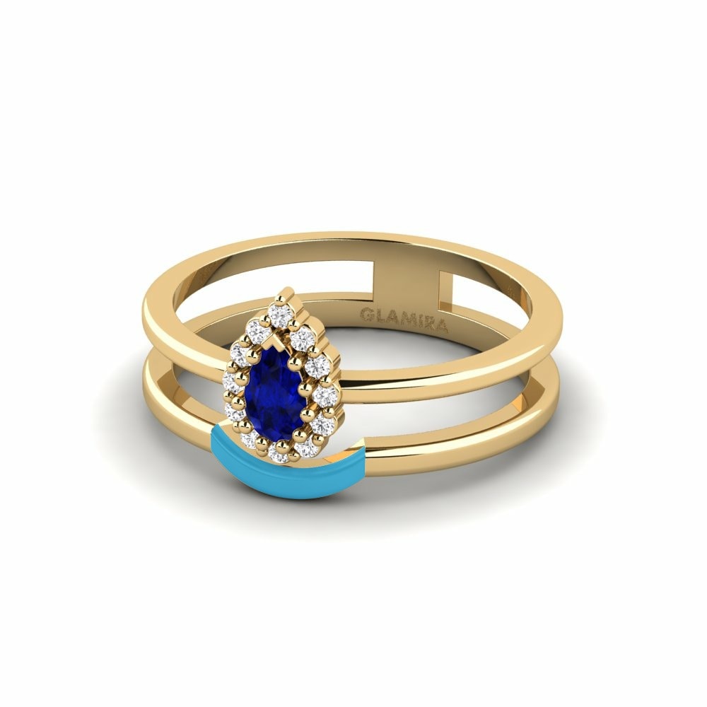 14k Yellow Gold Ring Lyme