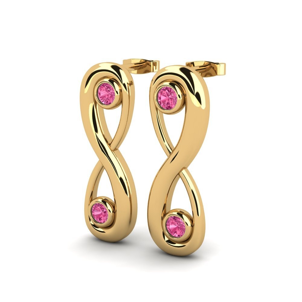 Rosa Turmalin Damen ohrring Lyna