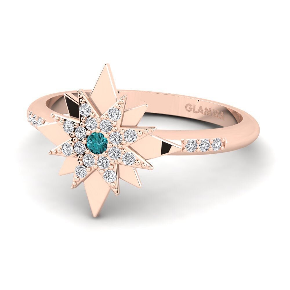 Diamante Azul Anel Lynx