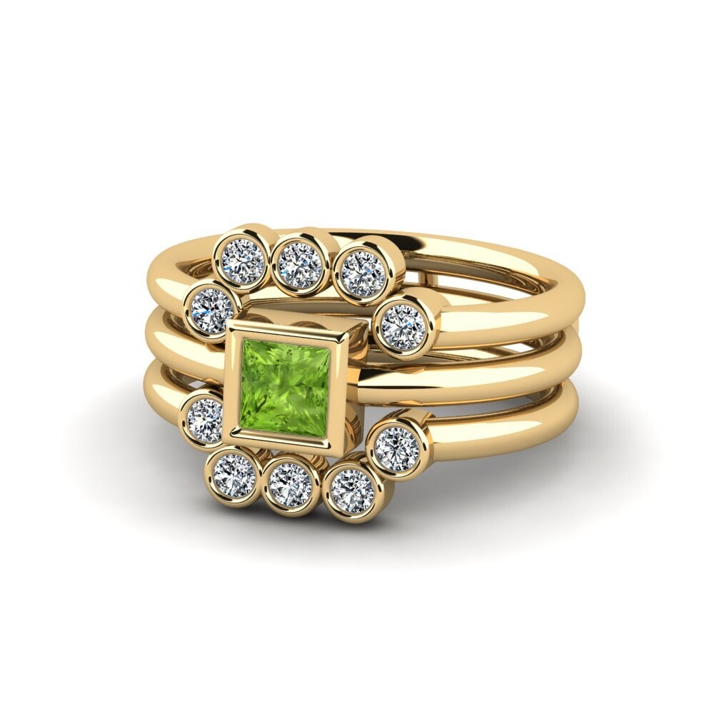 Peridot Ring Lyst SET
