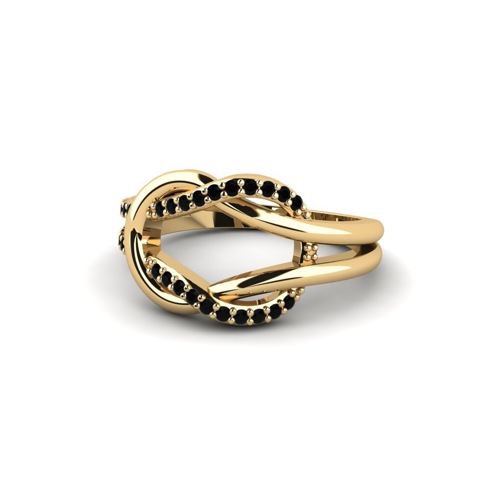 Zafiro negro Anillo Maama