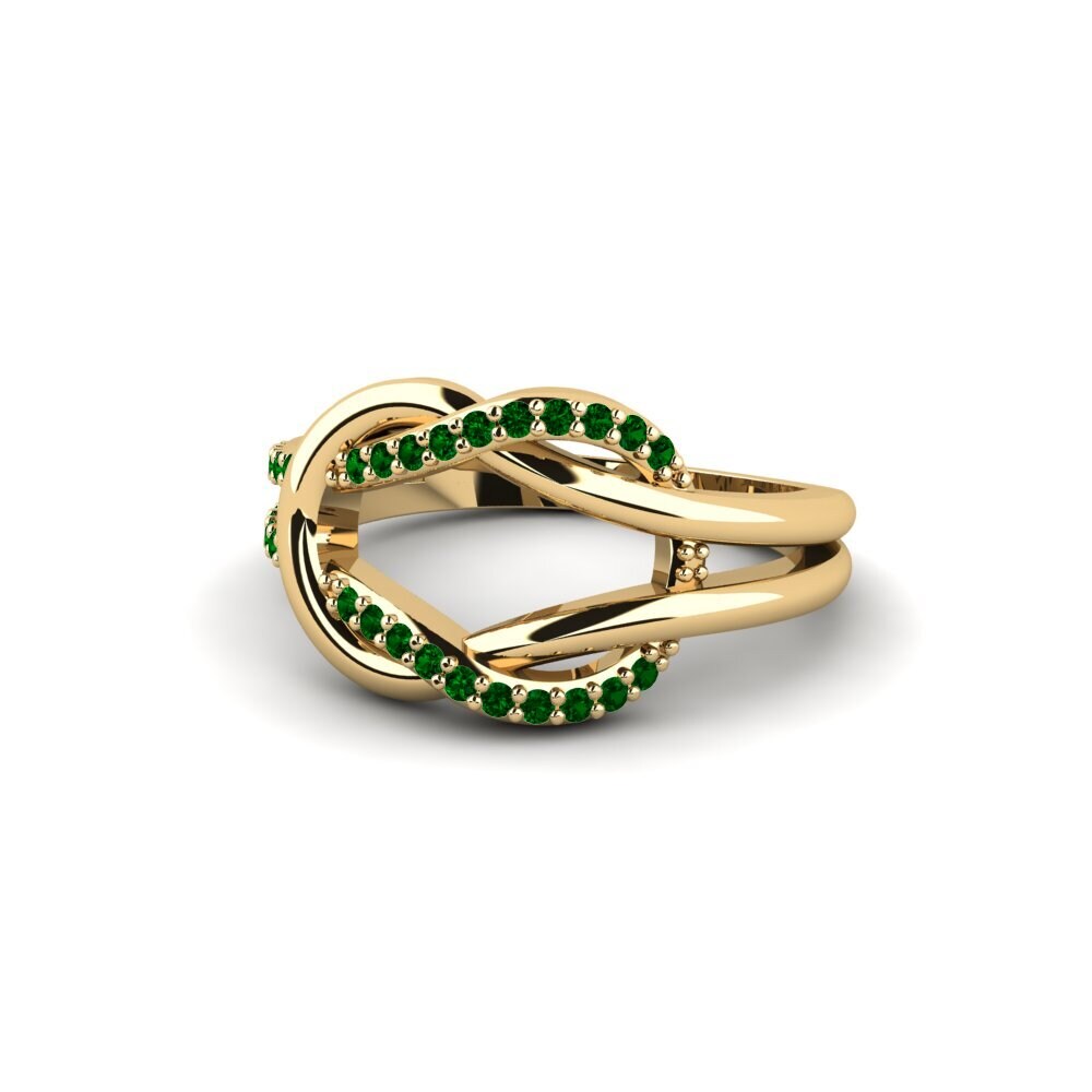 Zircônia Verde Anel Maama