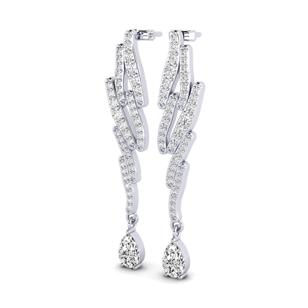Pear Moissanite Women's Earring Mabella
