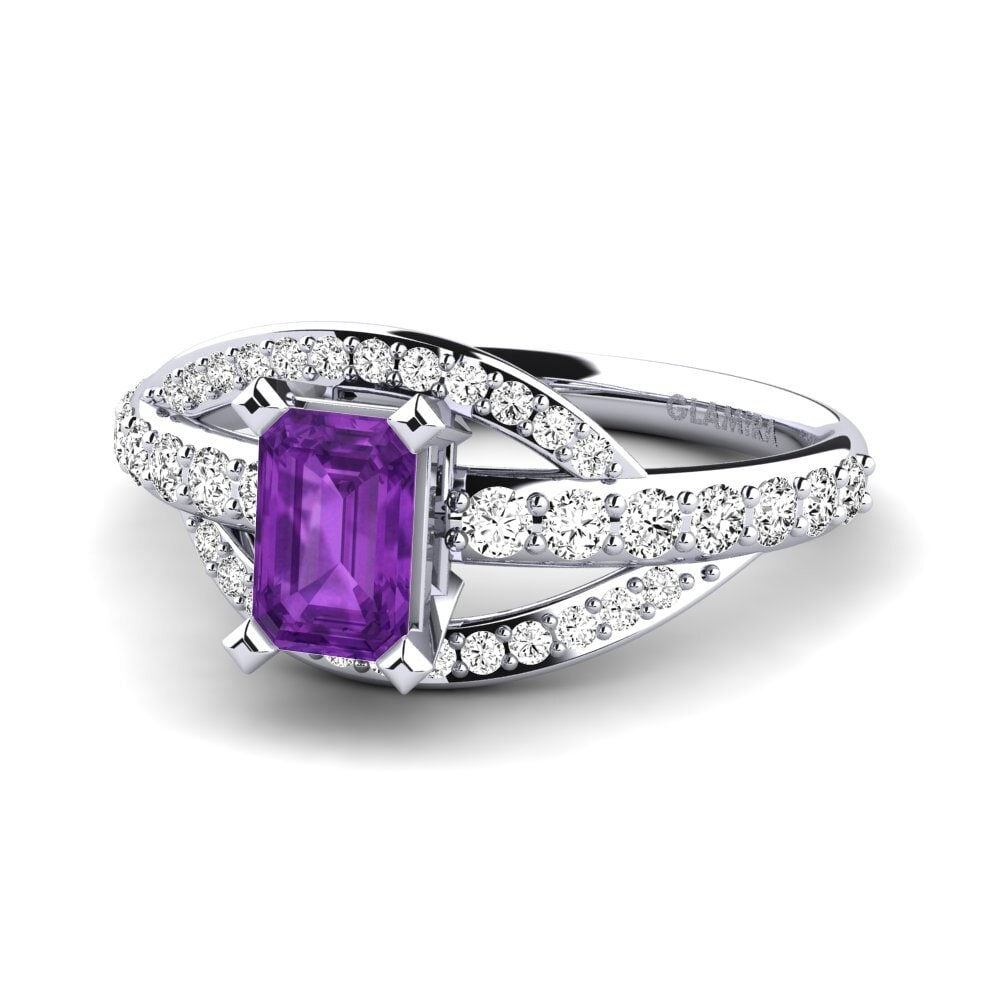Amatista Anillo de compromiso Mabelle