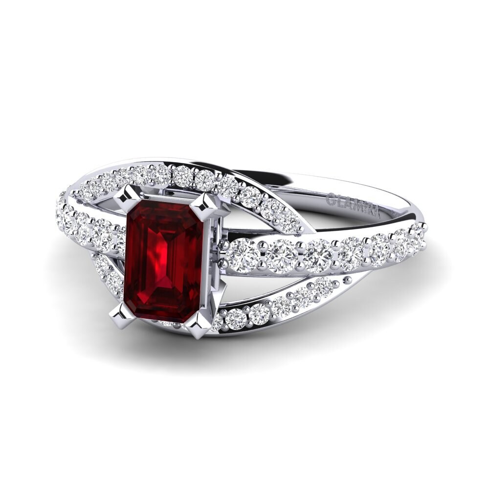Garnet Engagement Ring Mabelle