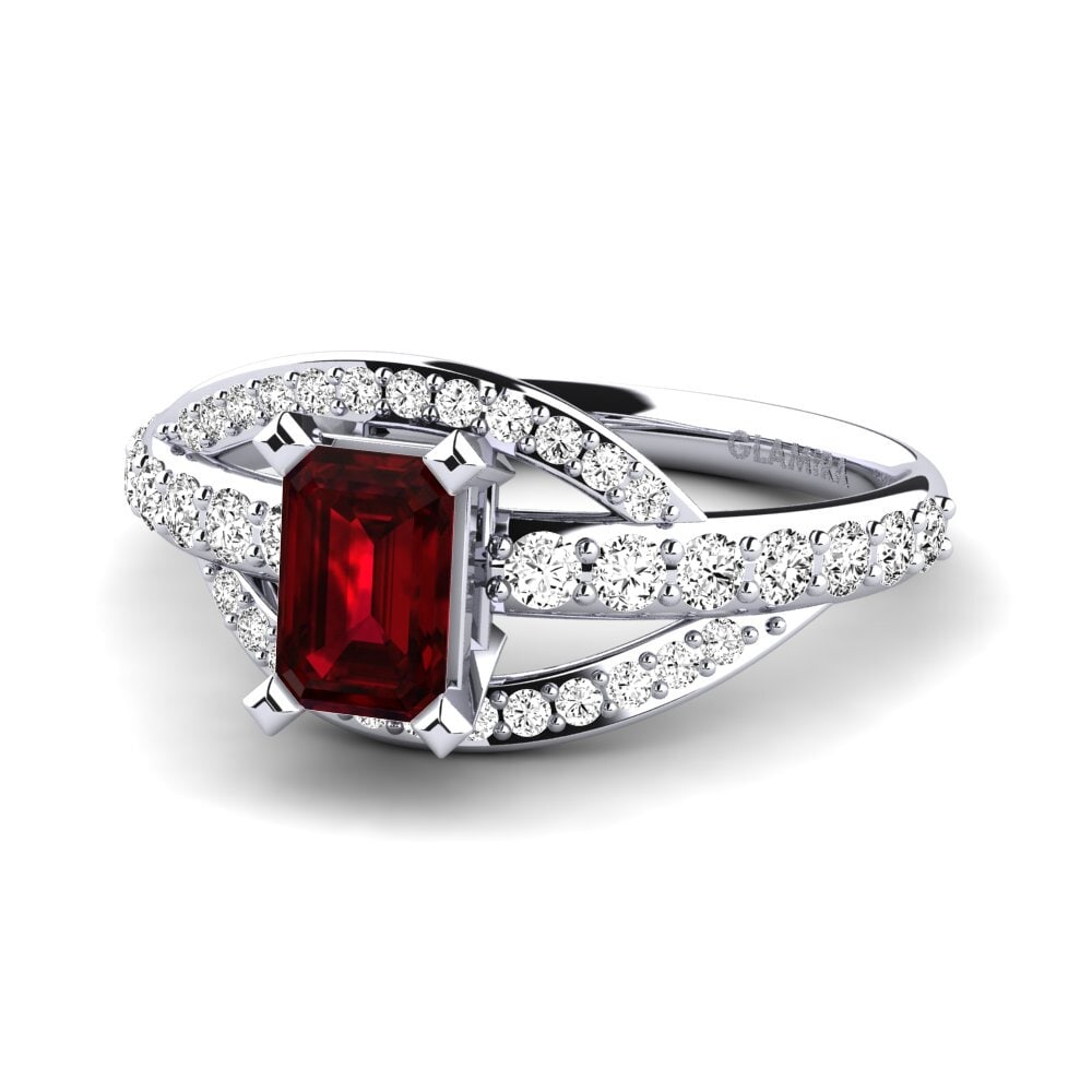 Granate Anillo de compromiso Mabelle
