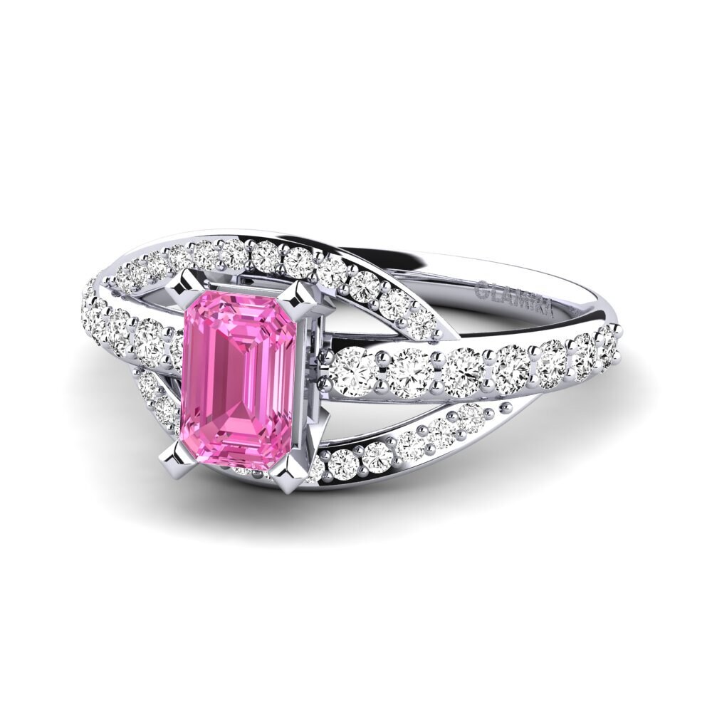 Pink Topaz Engagement Ring Mabelle