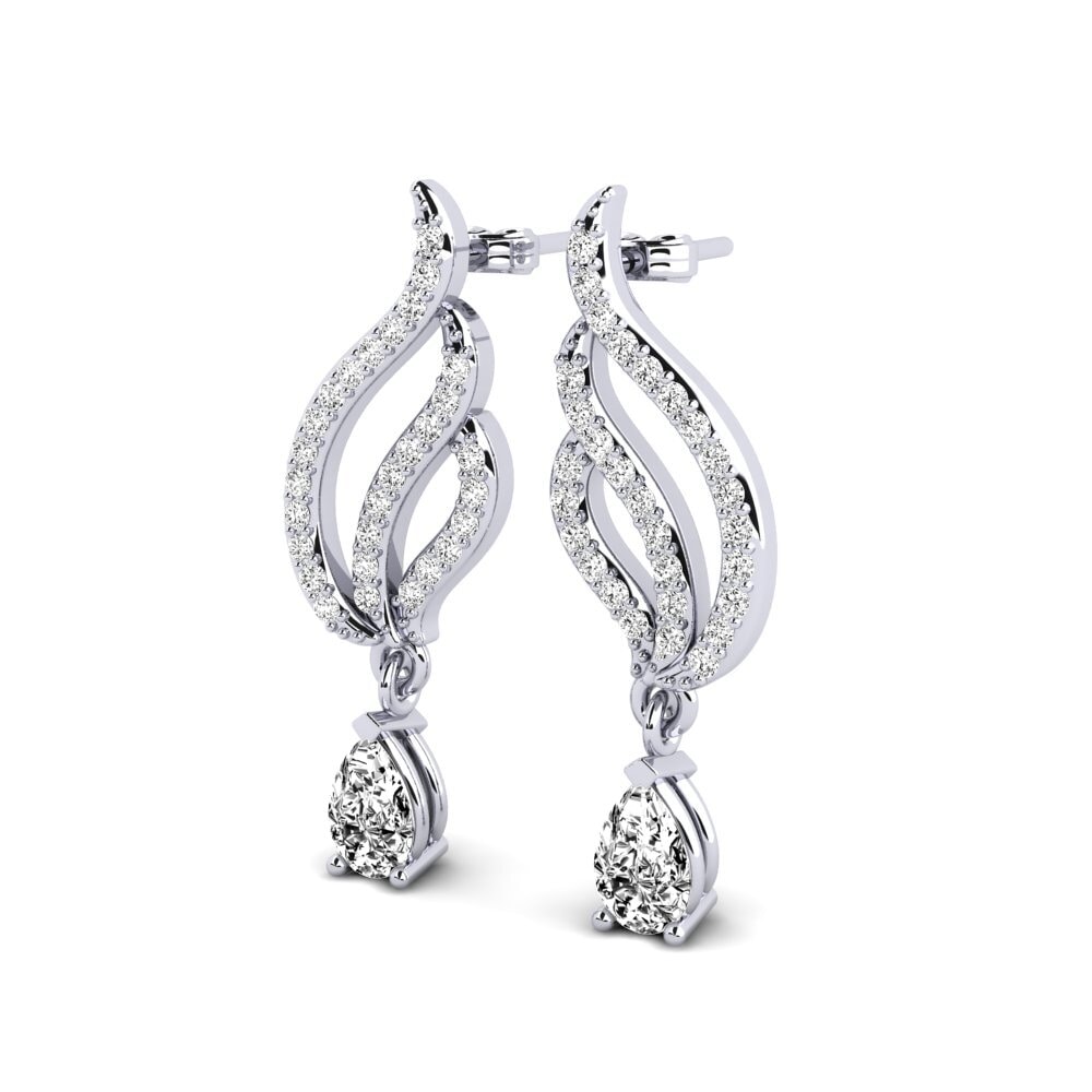 Pear Moissanite Women's Earring Mabina