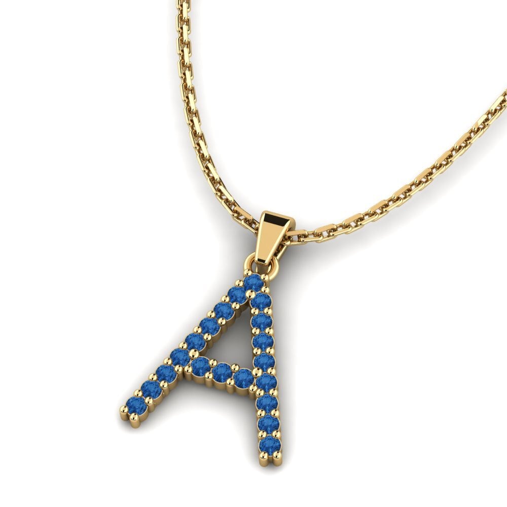 Dark Blue Zirconia SYLVIE Pendant Mabuhay - A
