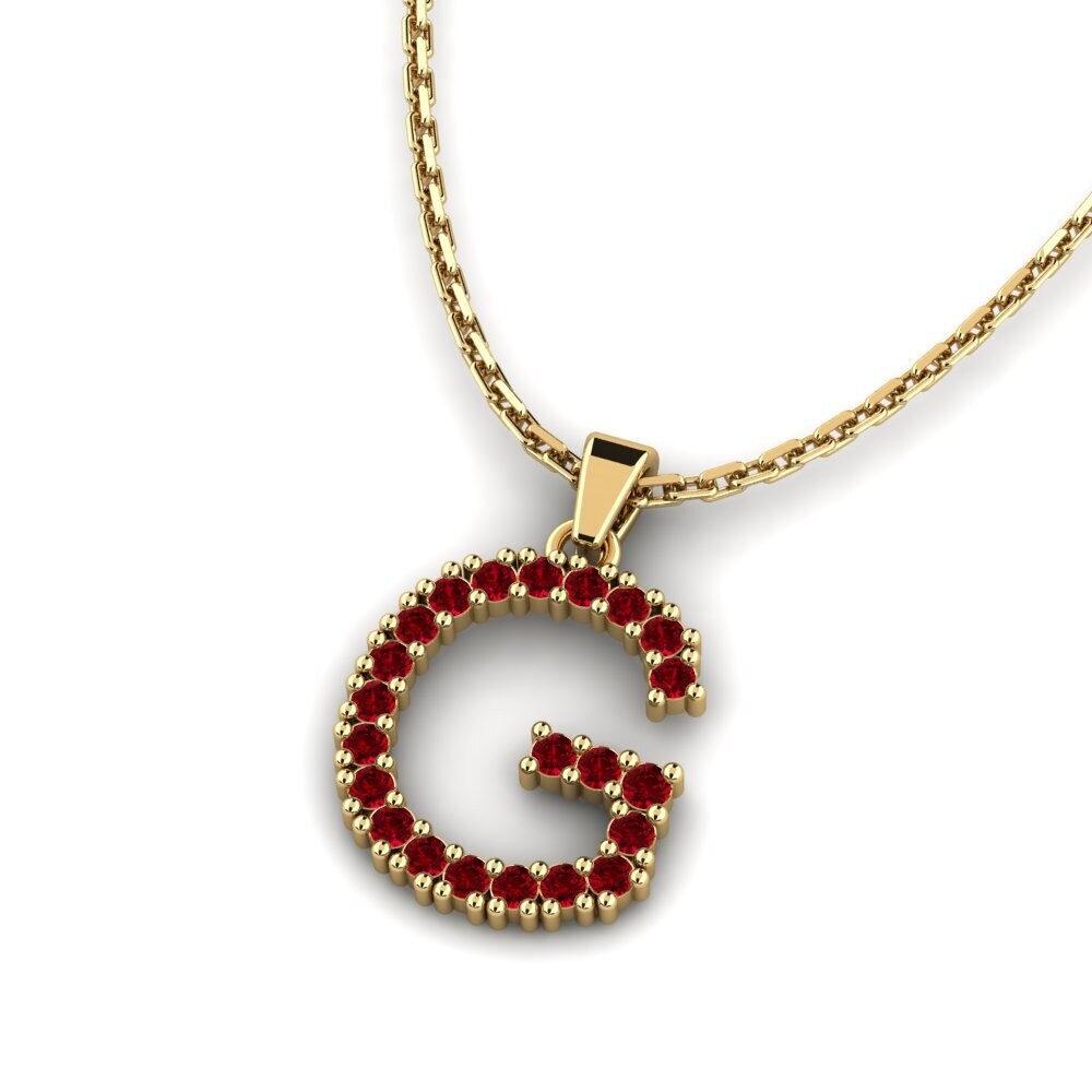 Red Zirconia SYLVIE Pendant Mabuhay - G