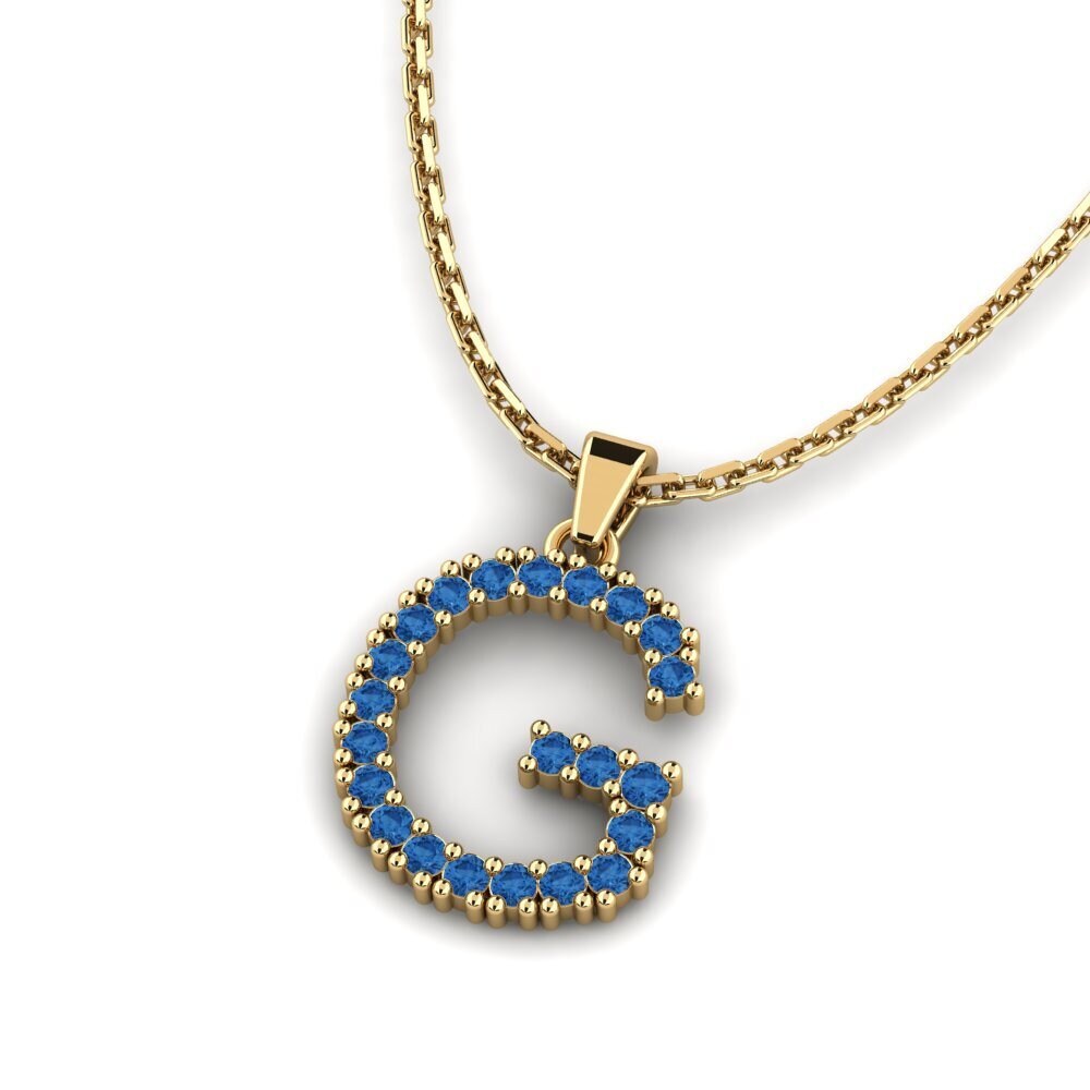 Dark Blue Zirconia SYLVIE Pendant Mabuhay - G
