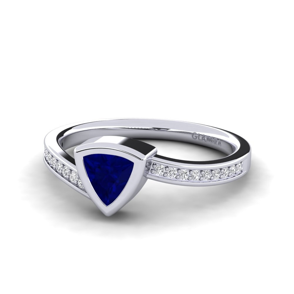 Trillion Sapphire Engagement Ring Macaulay