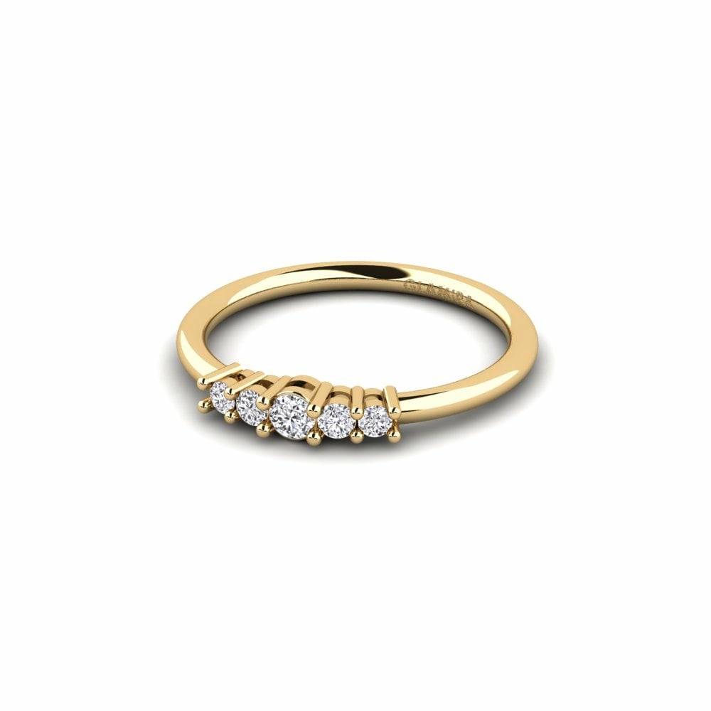 9k Yellow Gold Engagement Ring Macolie