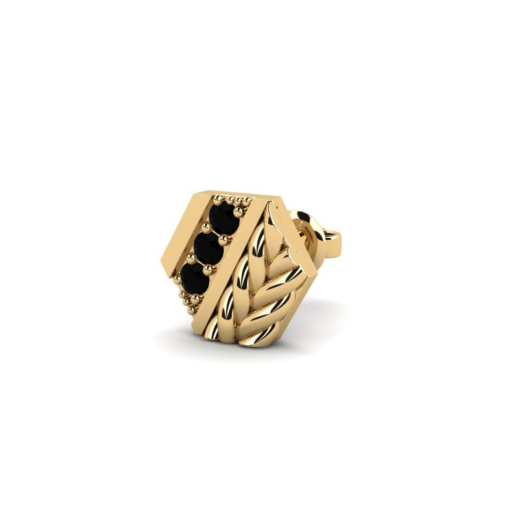 Black Onyx Men's Earring Macon