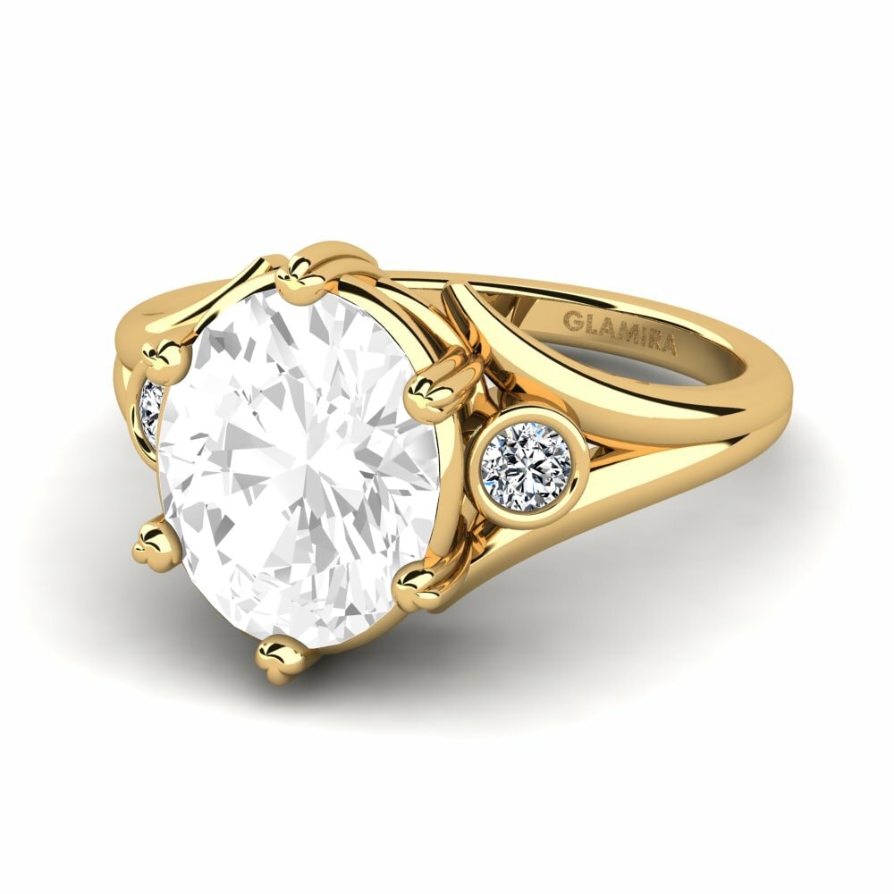 White Topaz Engagement Ring Maddasin