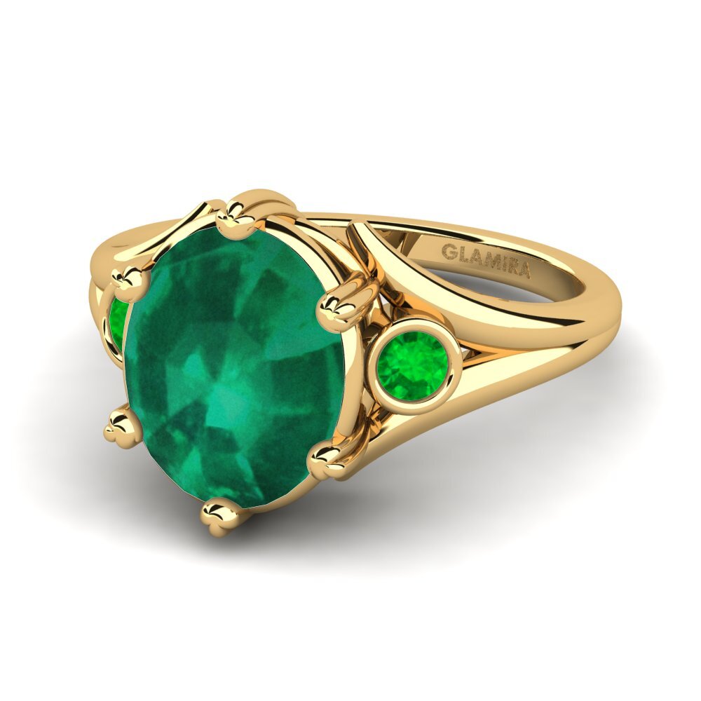 Emerald Engagement Ring Maddasin