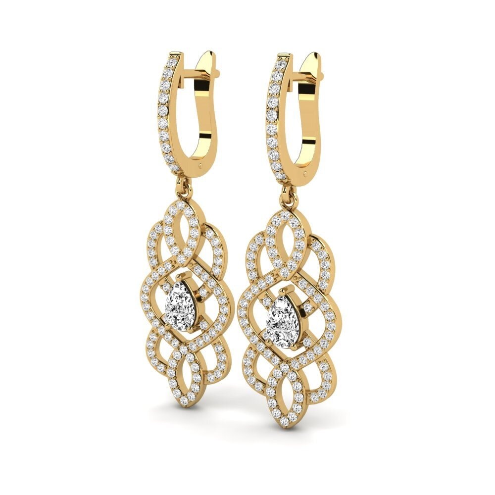 Pear Moissanite Women's Earring Maddox