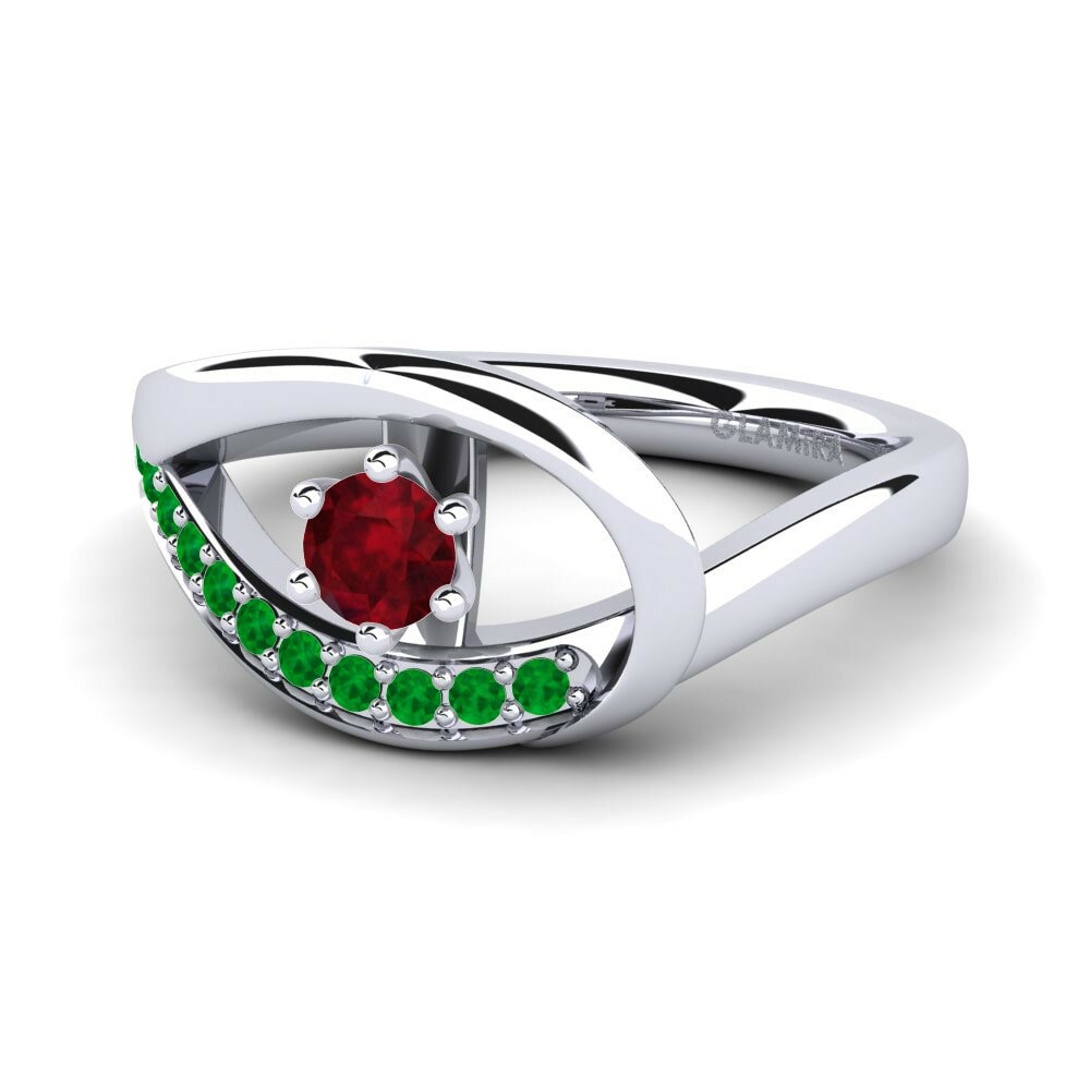 Rubí Anillo de compromiso Madely 0.16 crt