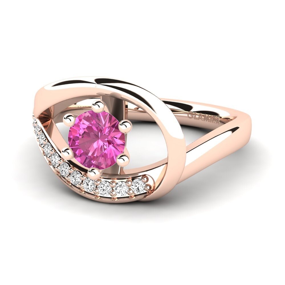 Topacio Rosa Anillo de compromiso Madely