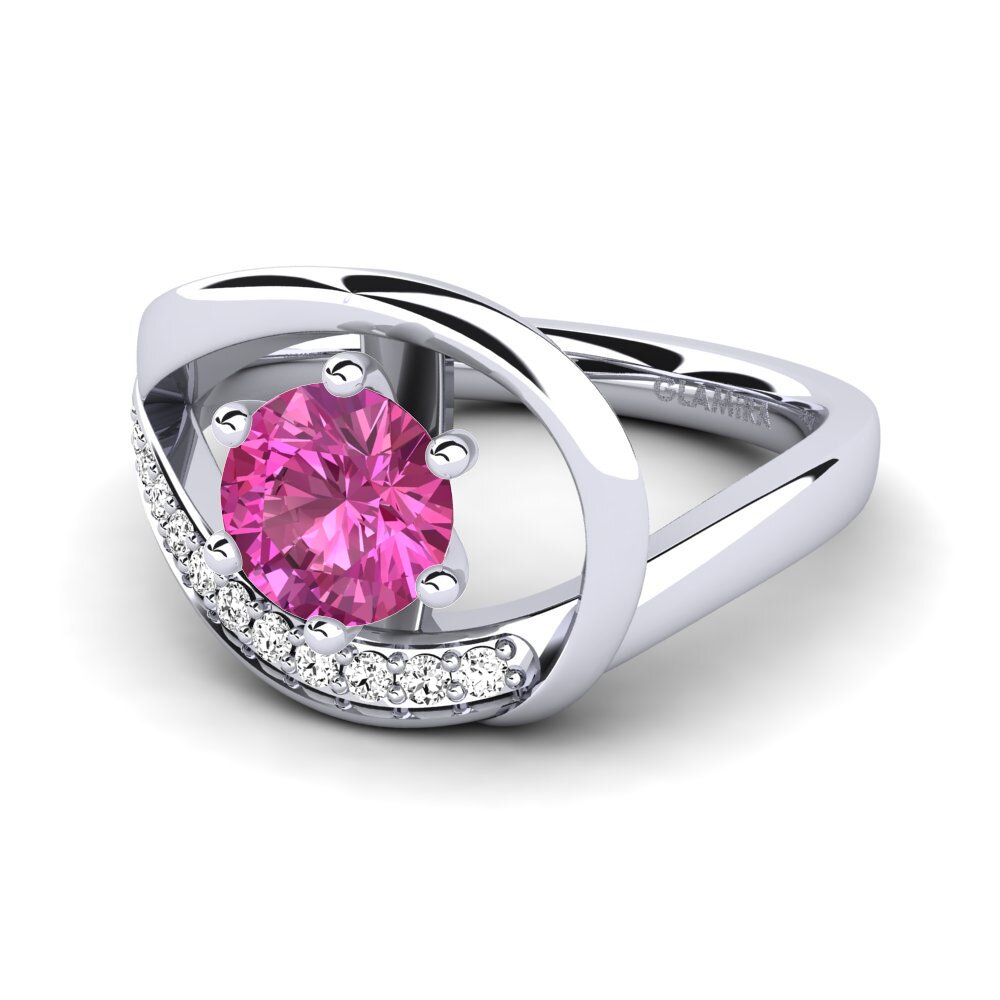 Topacio Rosa Anillo de compromiso Madely 0.8 crt