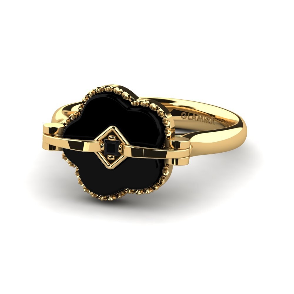 Ónix Negro Anillo Madelyn