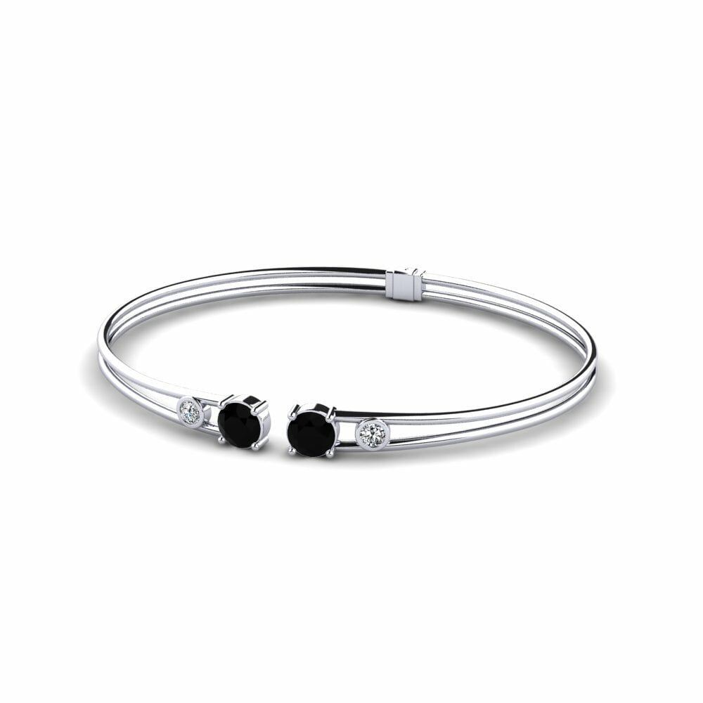 Bracelets Onyx Noir Joncs