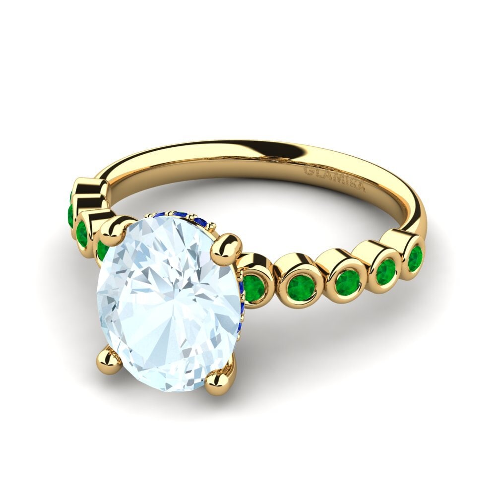 Aquamarine Engagement Ring Madizen