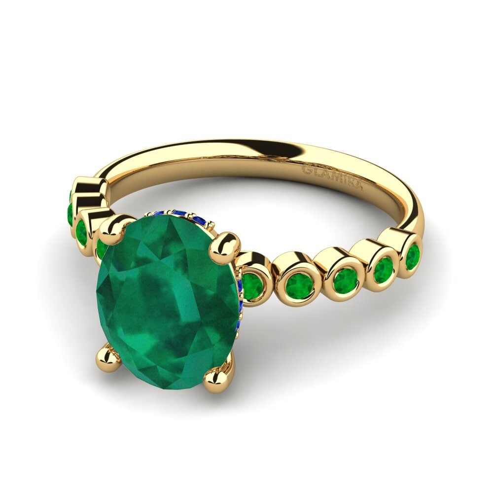 Emerald Engagement Ring Madizen