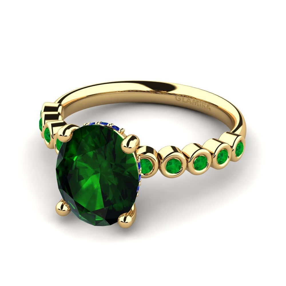 14K Yellow Gold Engagement Ring Madizen