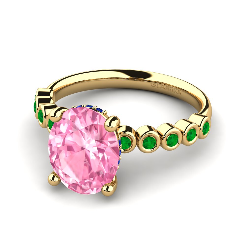 Pink Sapphire Engagement Ring Madizen