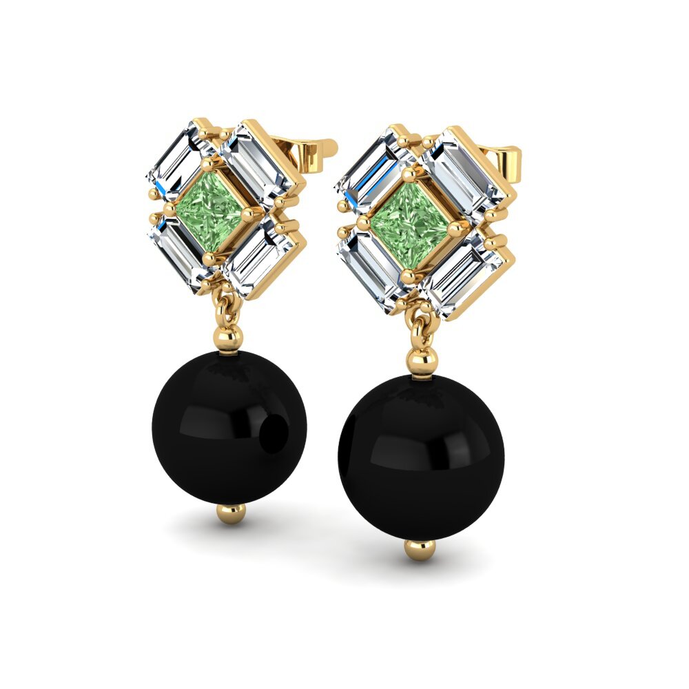 Diamante Verde Pendiente de mujer Magaly