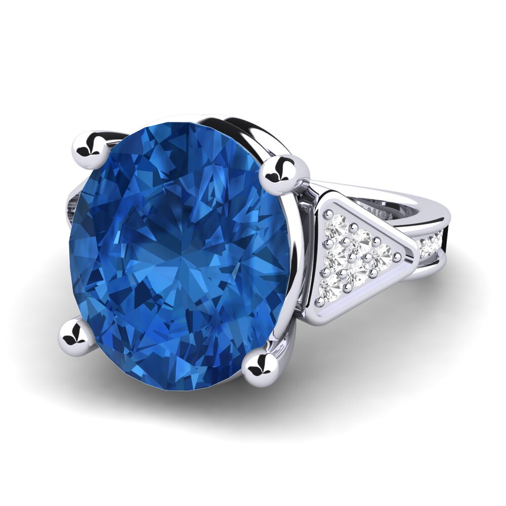 Dark Blue Zirconia Ring Magaris