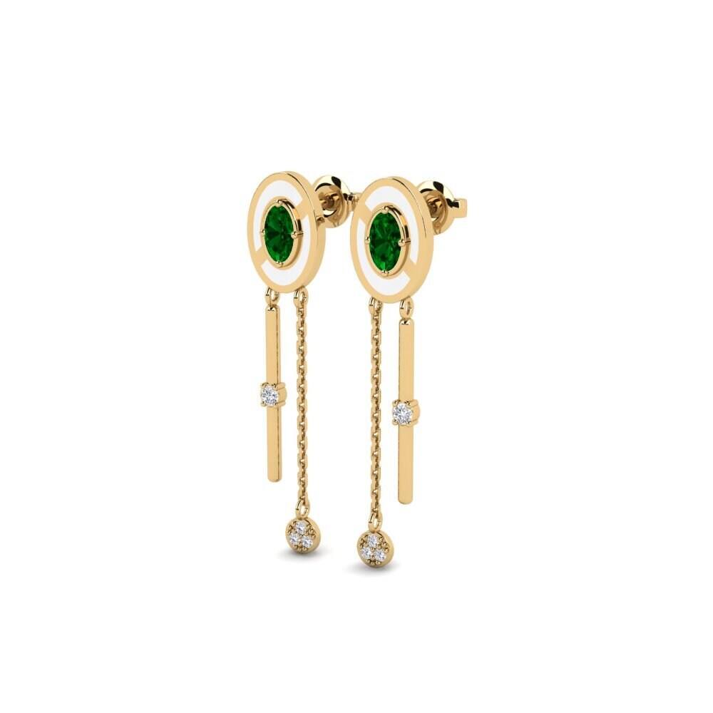 Zircone Verde Orecchino da donna Maggio