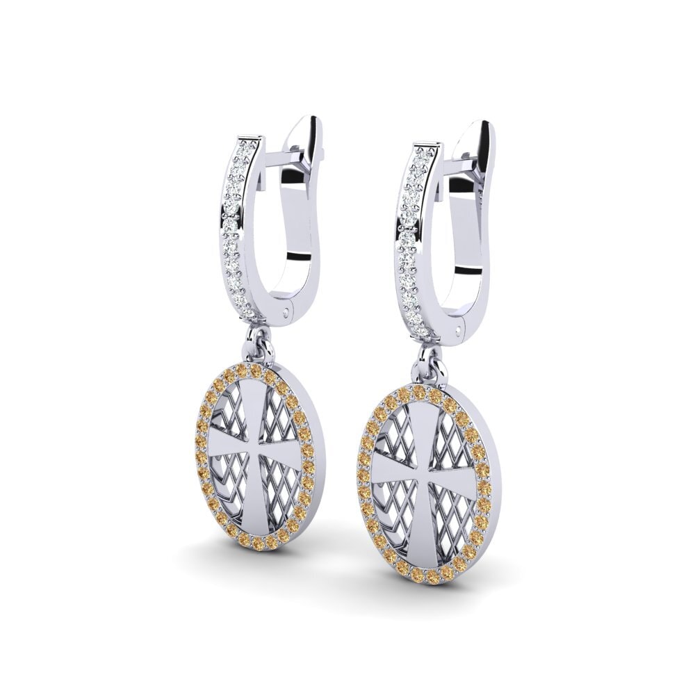 Diamante Marrón Pendiente de mujer Maggiore