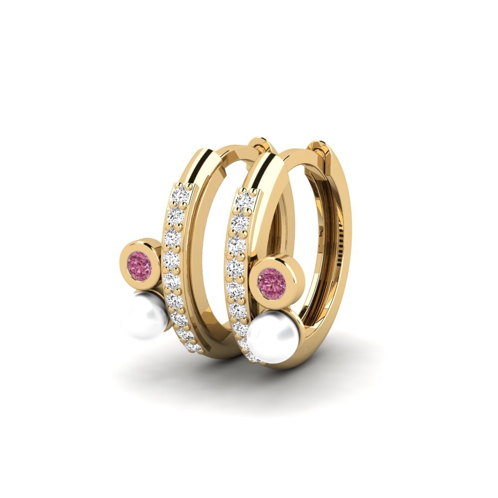 Đá Rhodolite Bông tai nữ Magus