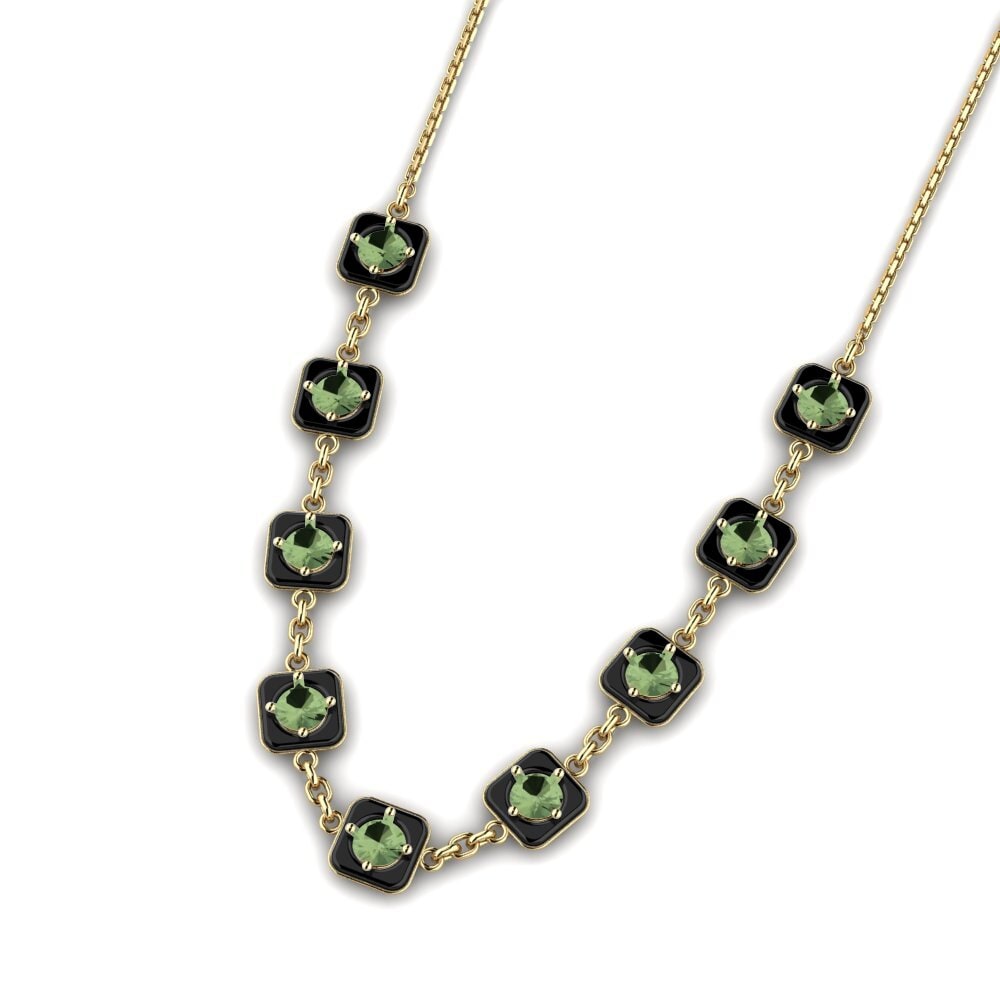 Zafiro Verde Collar de Mujer Mahal