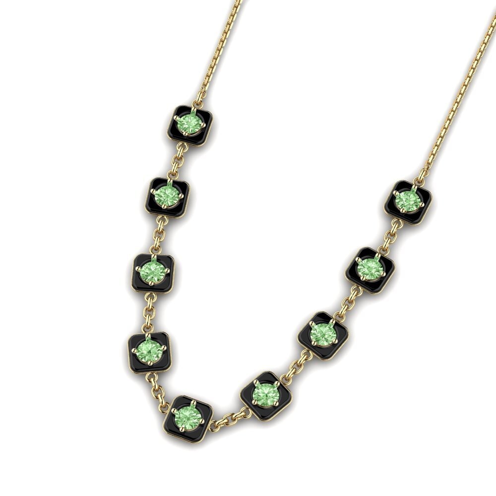 Diamante Verde Collar de Mujer Mahal