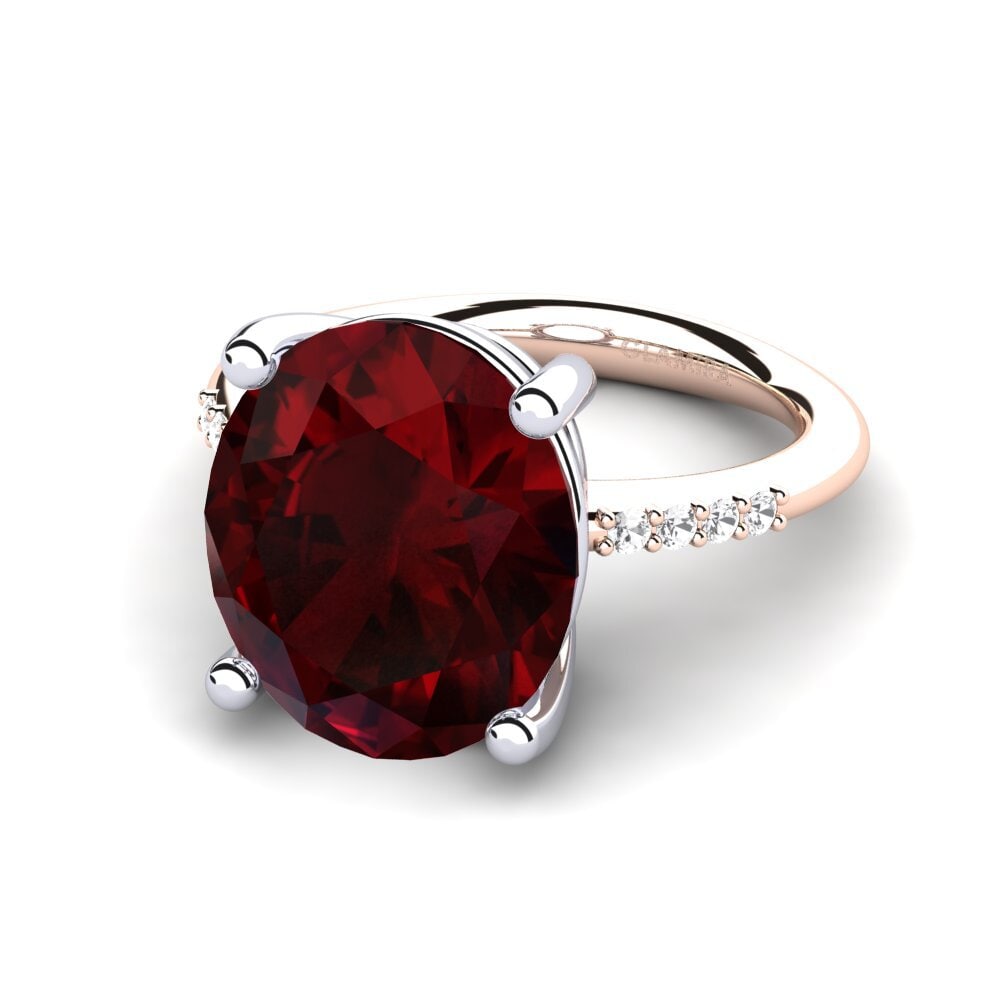 18ct Rose & White Gold Ring Maharlika