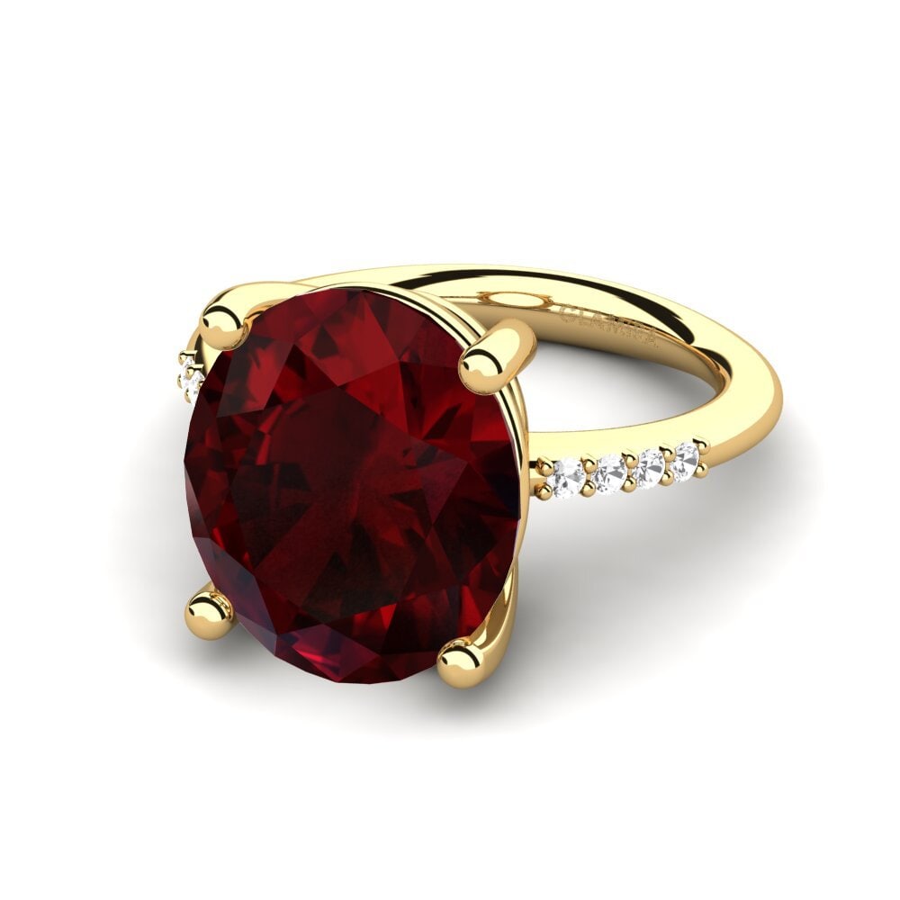 18k Oro Amarillo Anillo Maharlika