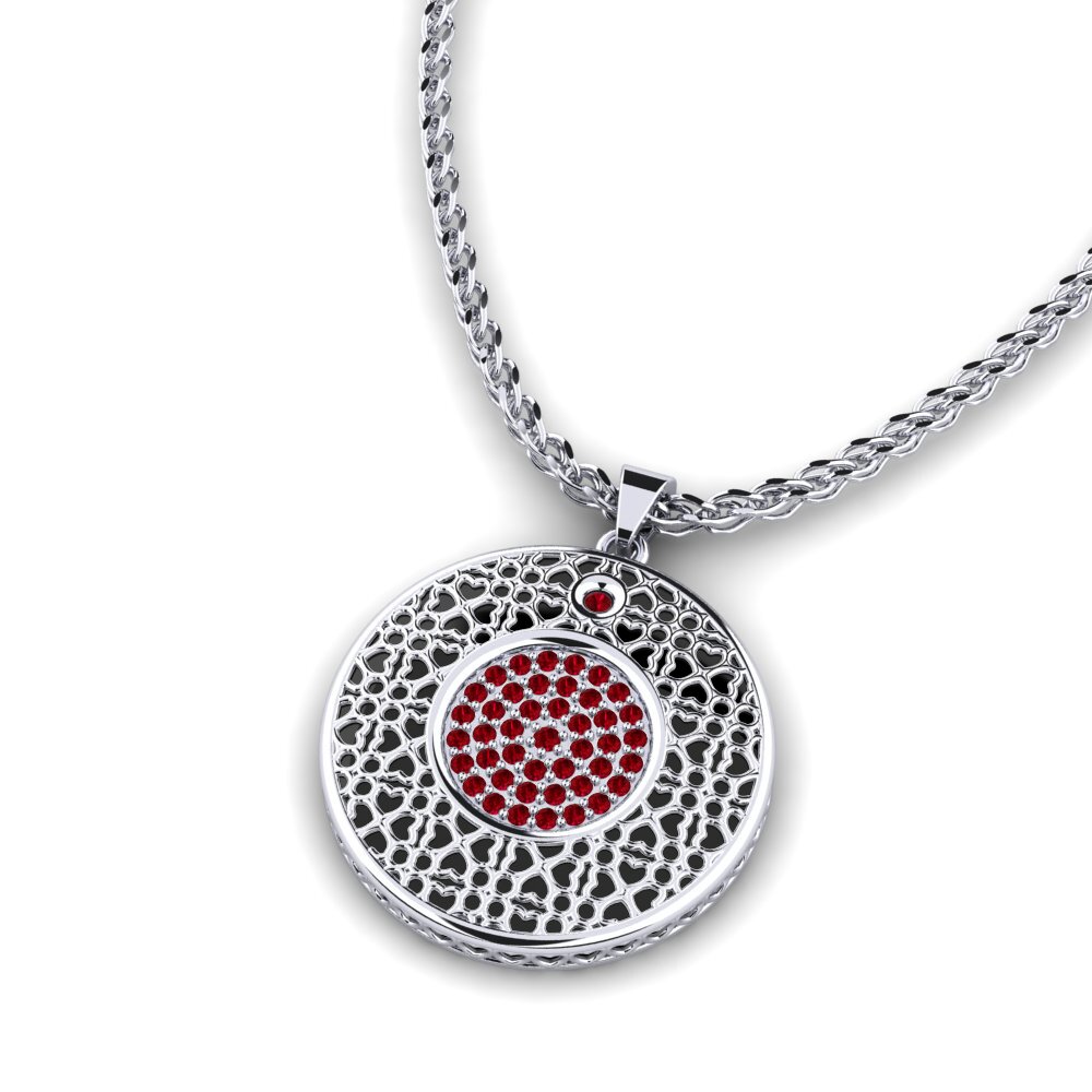 Circonita Roja Colgante de Mujer Maher