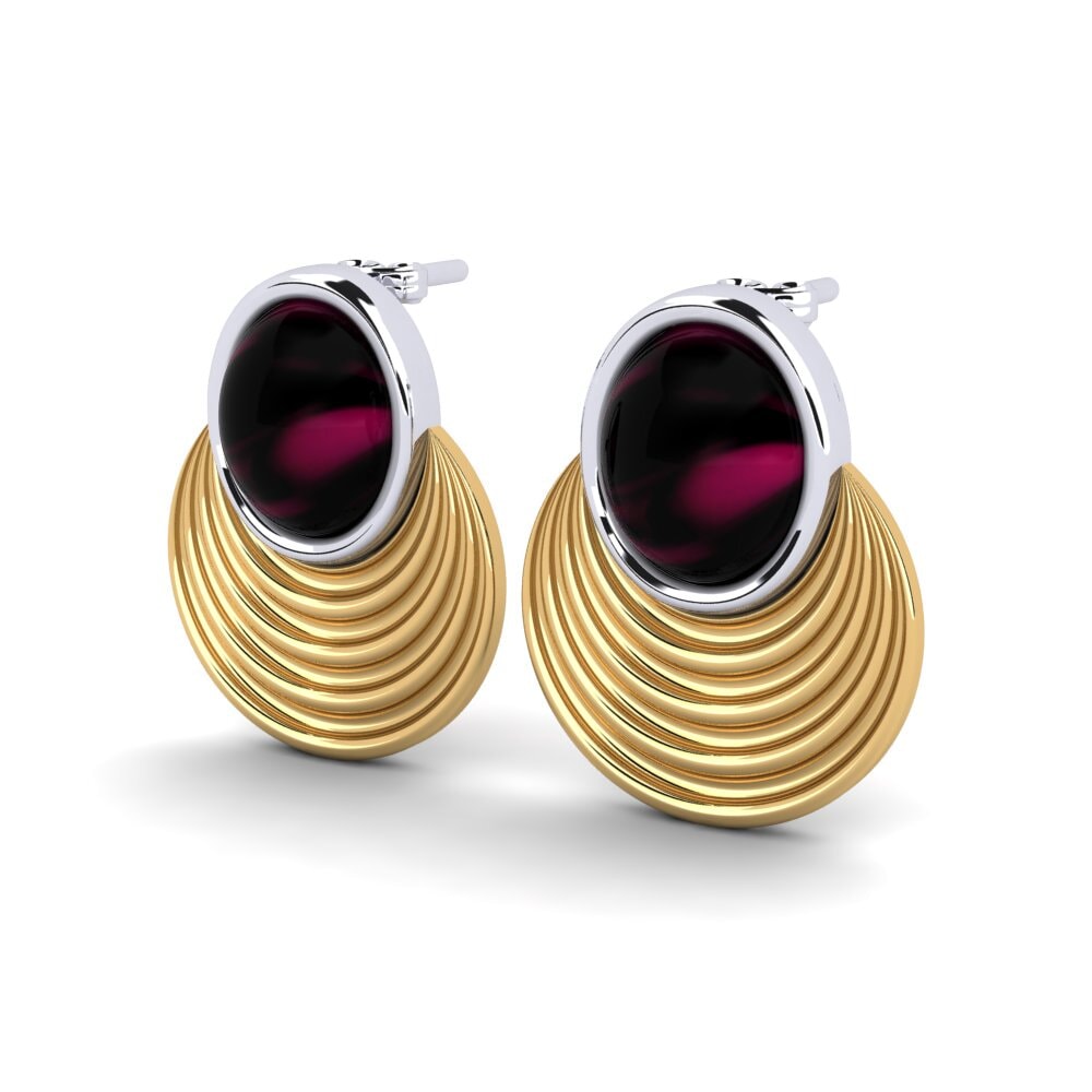14ct Yellow & White Gold Women's Earring Mahina