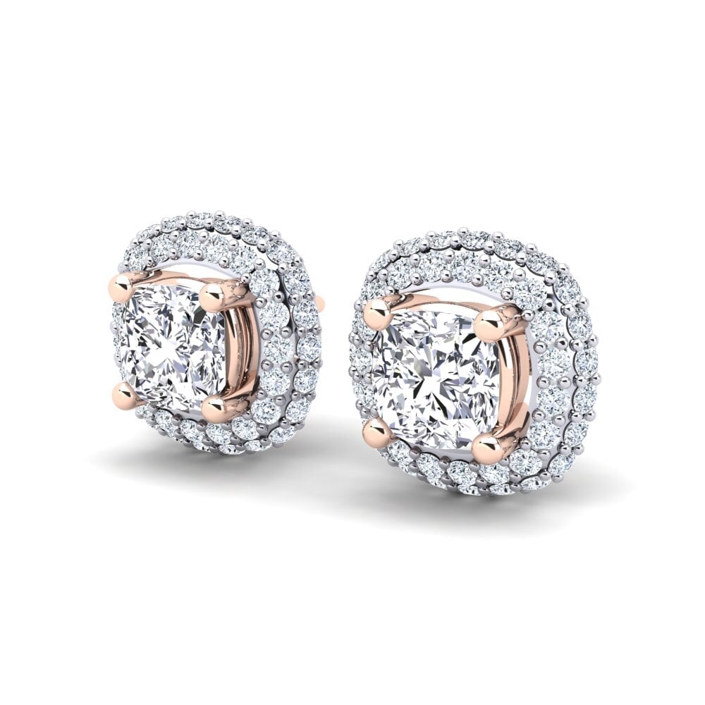 14ct White / Rose Gold Women's Earring Maible
