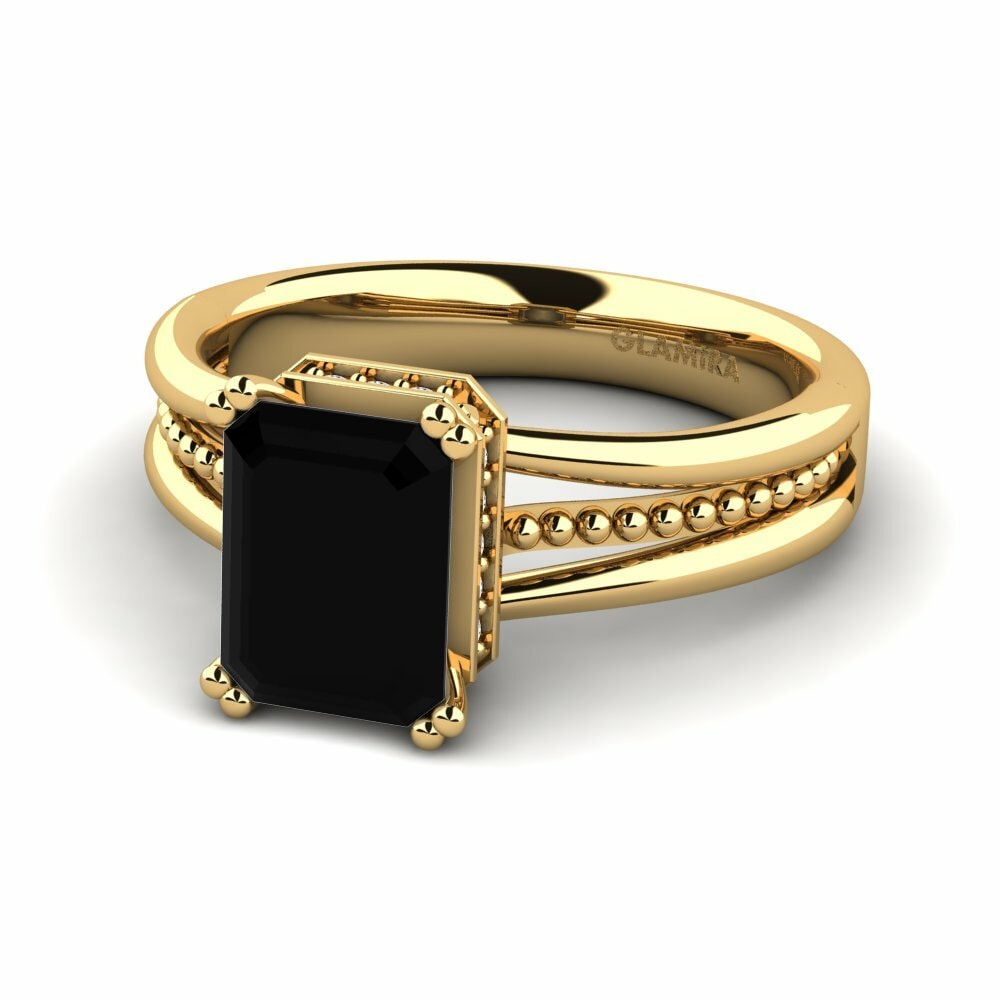 Bague de fiançailles Maine Onyx Noir