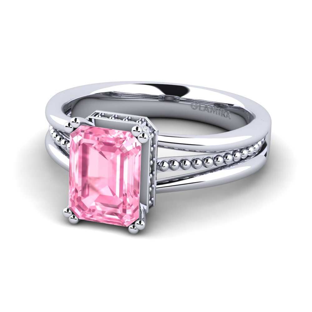 Pink Sapphire Engagement Ring Maine