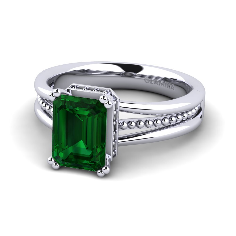 Tsavorite Engagement Ring Maine