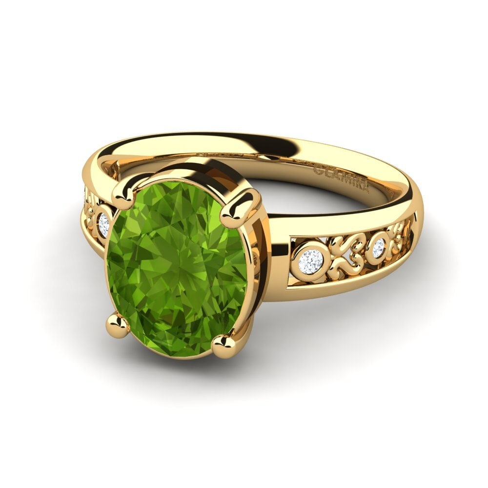 Peridoto Anillo de compromiso Maira