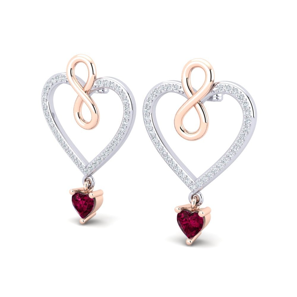 Rhodolite Garnet Women's Earring Maire