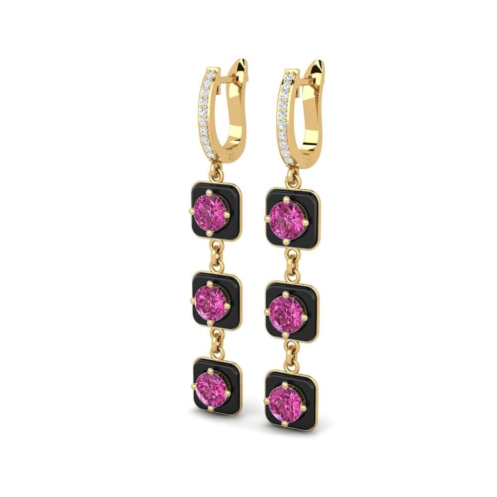 Pink Topaz Women's Earring Mairy