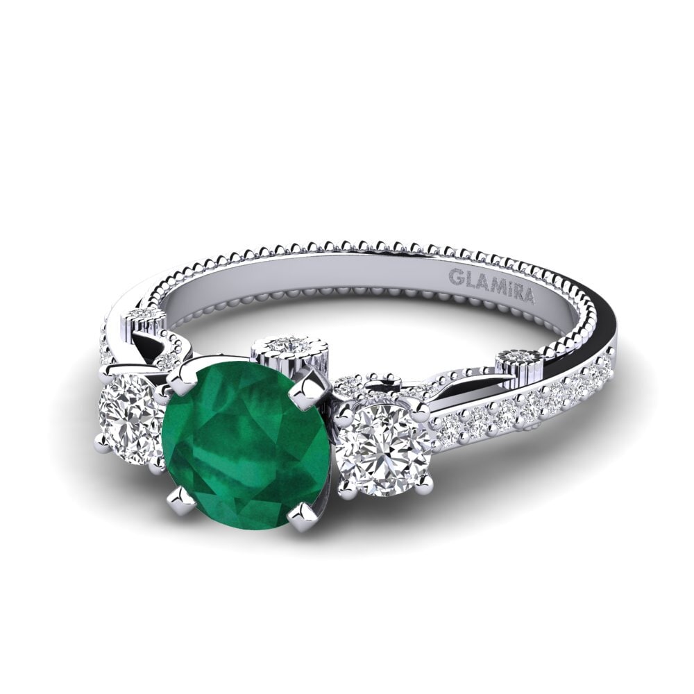 Emerald Engagement Ring Maitan