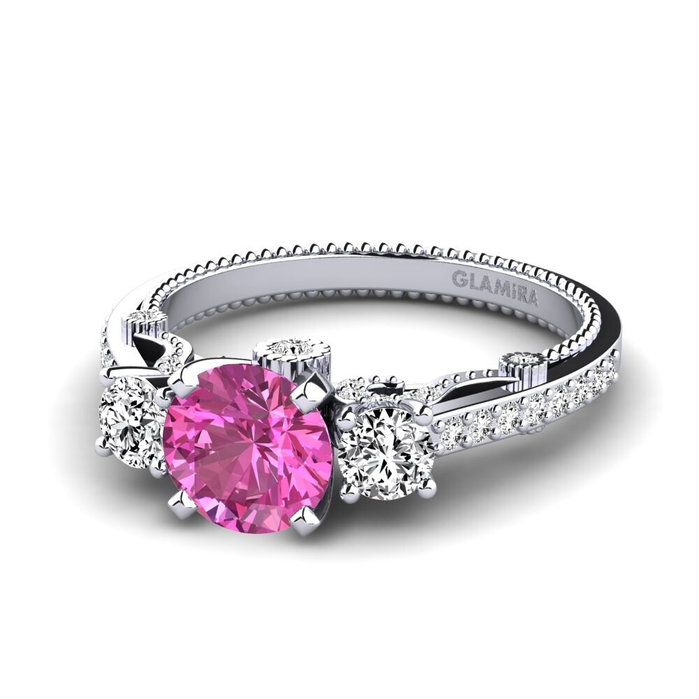 Topacio Rosa Anillo de compromiso Maitan